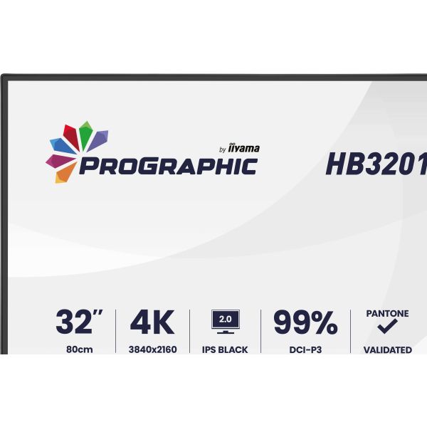 iiyama ProGraphic HB3201UHSNP-B1 computer monitor 80 cm (31.5") 3840 x 2160 Pixels Zwart (HB3201UHSNP-B1)