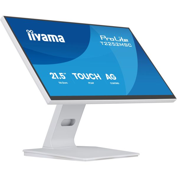 iiyama ProLite T2252MSC-W2AG computer monitor 54,5 cm (21.4") 1920 x 1080 Pixels Full HD LCD Touchscreen Wit (T2252MSC-W2AG)