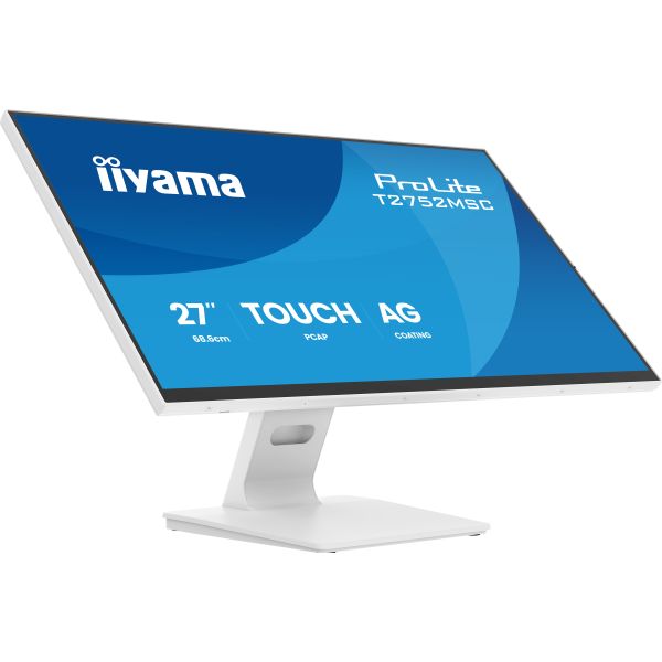 iiyama ProLite T2752MSC-W1AG computer monitor 68,6 cm (27") 1920 x 1080 Pixels Full HD LCD Touchscreen Wit (T2752MSC-W1AG)