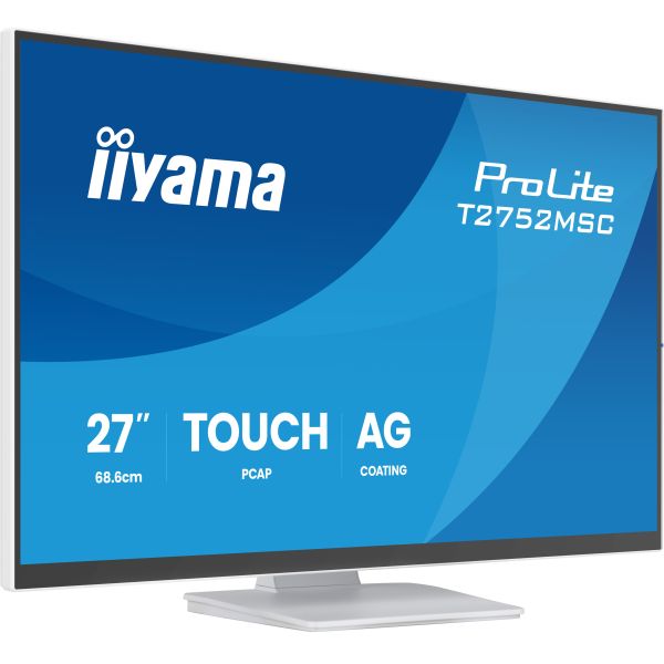 iiyama ProLite T2752MSC-W1AG computer monitor 68,6 cm (27") 1920 x 1080 Pixels Full HD LCD Touchscreen Wit (T2752MSC-W1AG) iiyama ProLite T2752MSC-W1AG computer monitor 68,6 cm (27") 1920 x 1080 Pixels Full HD LCD Touchscreen Wit (T2752MSC-W1AG)