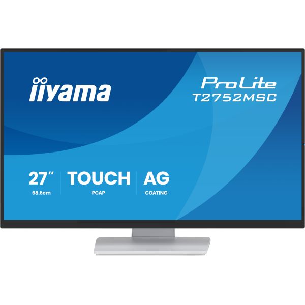 iiyama ProLite T2752MSC-W1AG computer monitor 68,6 cm (27") 1920 x 1080 Pixels Full HD LCD Touchscreen Wit (T2752MSC-W1AG) iiyama ProLite T2752MSC-W1AG computer monitor 68,6 cm (27") 1920 x 1080 Pixels Full HD LCD Touchscreen Wit (T2752MSC-W1AG)