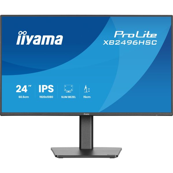 iiyama ProLite XB2496HSC-B1 computer monitor 61 cm (24") 1920 x 1080 Pixels Full HD Zwart (XB2496HSC-B1) iiyama ProLite XB2496HSC-B1 computer monitor 61 cm (24") 1920 x 1080 Pixels Full HD Zwart (XB2496HSC-B1)