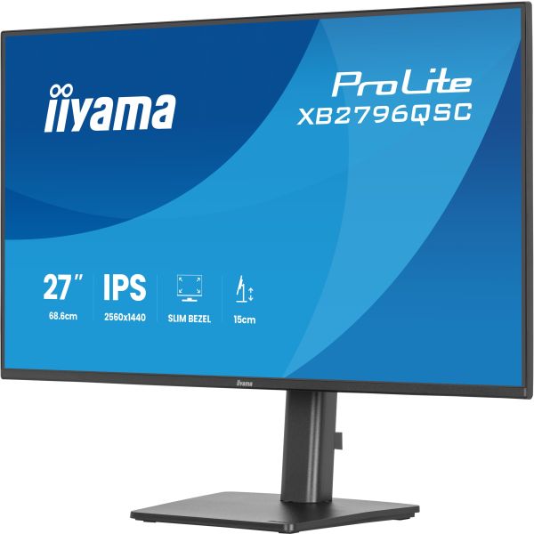iiyama ProLite XB2796QSC-B1 computer monitor 68,6 cm (27") 2560 x 1440 Pixels Quad HD Zwart (XB2796QSC-B1) iiyama ProLite XB2796QSC-B1 computer monitor 68,6 cm (27") 2560 x 1440 Pixels Quad HD Zwart (XB2796QSC-B1)
