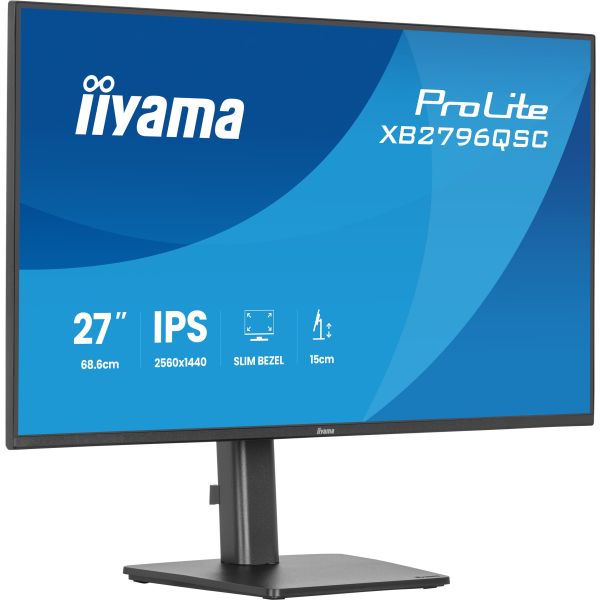 iiyama ProLite XB2796QSC-B1 computer monitor 68,6 cm (27") 2560 x 1440 Pixels Quad HD Zwart (XB2796QSC-B1)