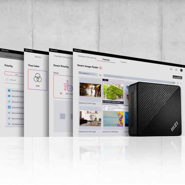 MSI Cubi N ADL-007DE Intel® N N100 4 GB DDR4-SDRAM 128 GB SSD Windows 11 Pro Mini PC Zwart (00B0A911-007)