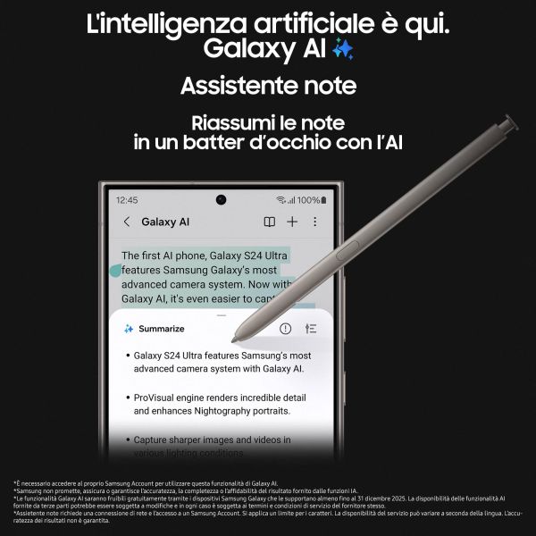 Samsung Galaxy S24 Ultra 17,3 cm (6.8") Dual SIM 5G USB Type-C 12 GB 256 GB 5000 mAh Titanium, Geel (SM-S928BZYGEUE) Samsung Galaxy S24 Ultra 17,3 cm (6.8") Dual SIM 5G USB Type-C 12 GB 256 GB 5000 mAh Titanium, Geel (SM-S928BZYGEUE)