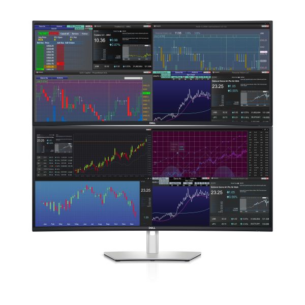 DELL UltraSharp U3824DW LED display 95,2 cm (37.5") 3840 x 1600 Pixels Wide Quad HD+ LCD Zwart, Zilver (210-BHXB)