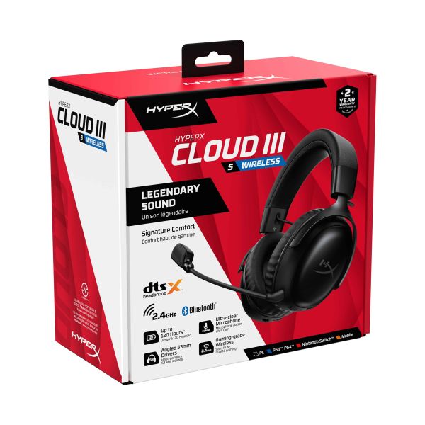 HyperX Cloud III S Wireless - Gaming Headset (zwart) (A59YZAA)