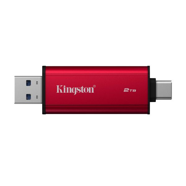 Kingston Technology 2TB Draagbare SSD met Dual USB-A/C, tot 1050MB/s USB 3.2 Gen 2 (SPSD/2TB)