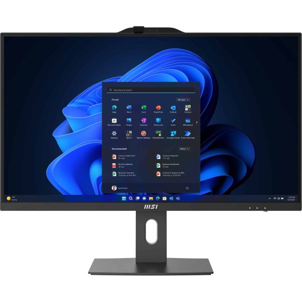 MSI Pro AP272P 14MQ-864EU Intel® Core™ i7 i7-14700 68,6 cm (27") 1920 x 1080 Pixels Alles-in-één-pc 16 GB DDR5-SDRAM 1 TB SSD Windows 11 Pro Wi-Fi 6E (802.11ax) Zwart (9S6-AF8331-864)