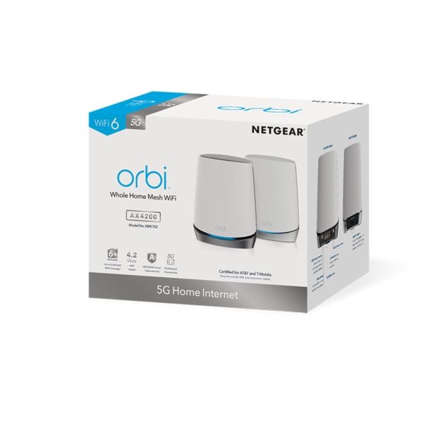 NETGEAR NBK752 draadloze router Gigabit Ethernet Tri-band (2.4 GHz / 5 GHz / 5 GHz) 5G Grijs (NBK752-100EUS)