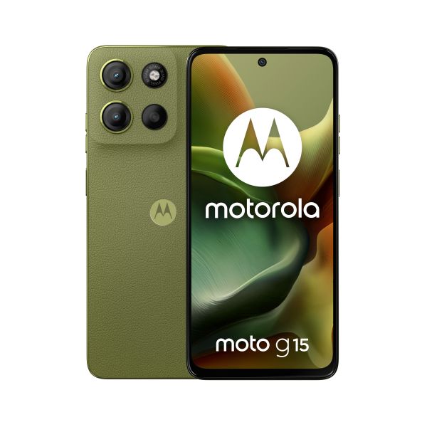 Motorola moto g15 17,1 cm (6.72") Dual SIM Android 15 4G USB Type-C 8 GB 128 GB 5200 mAh Groen (PB6E0023IT) Motorola moto g15 17,1 cm (6.72") Dual SIM Android 15 4G USB Type-C 8 GB 128 GB 5200 mAh Groen