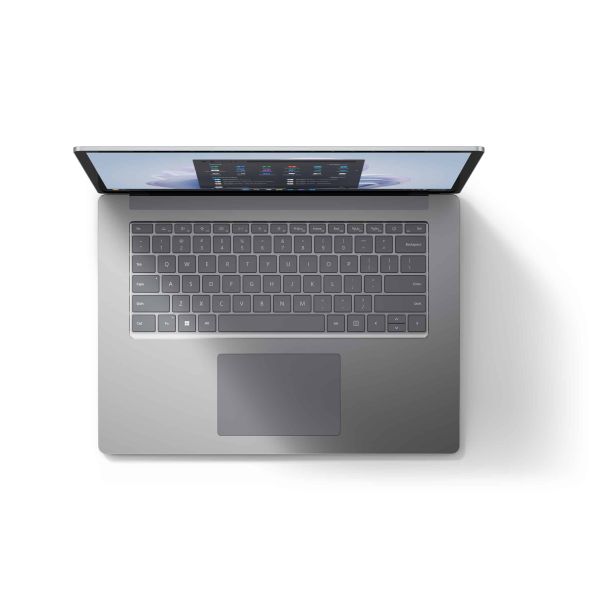 Microsoft Surface Laptop 5 i7-1265U Notebook 38,1 cm (15") Touchscreen Intel® Core™ i7 16 GB LPDDR5x-SDRAM 512 GB SSD Wi-Fi 6 (802.11ax) Windows 11 Pro Platina (RIQ-00009)