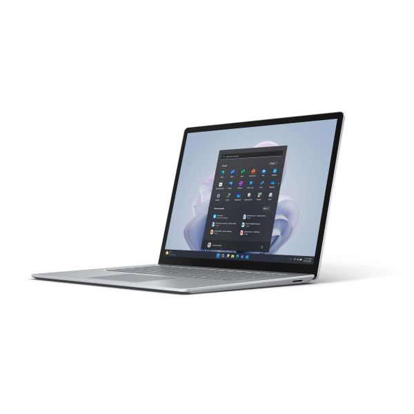 Microsoft Surface Laptop 5 i7-1265U Notebook 38,1 cm (15") Touchscreen Intel® Core™ i7 16 GB LPDDR5x-SDRAM 512 GB SSD Wi-Fi 6 (802.11ax) Windows 11 Pro Platina (RIQ-00009)
