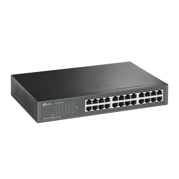 TP-Link TL-SF1024D netwerk-switch Unmanaged Fast Ethernet (10/100) Grijs (SF1024D VER2.0)