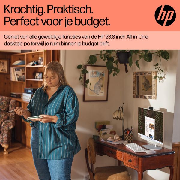 HP 24-cr0050nd AMD Ryzen™ 5 7520U 60,5 cm (23.8") 1920 x 1080 Pixels Alles-in-één-pc 8 GB LPDDR5-SDRAM 512 GB SSD Windows 11 Home Wi-Fi 6 (802.11ax) Zwart (895R0EA#ABH) HP 24-cr0050nd AMD Ryzen™ 5 7520U 60,5 cm (23.8") 1920 x 1080 Pixels Alles-in-één-pc 8 GB LPDDR5-SDRAM 512 GB SSD Windows 11 Home Wi-Fi 6 (802.11ax) Zwart (895R0EA#ABH)