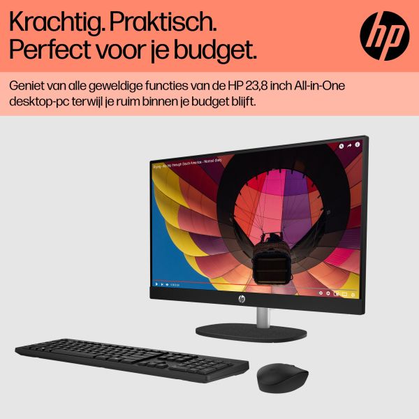 HP 24-cr0050nd AMD Ryzen™ 5 7520U 60,5 cm (23.8") 1920 x 1080 Pixels Alles-in-één-pc 8 GB LPDDR5-SDRAM 512 GB SSD Windows 11 Home Wi-Fi 6 (802.11ax) Zwart (895R0EA#ABH) HP 24-cr0050nd AMD Ryzen™ 5 7520U 60,5 cm (23.8") 1920 x 1080 Pixels Alles-in-één-pc 8 GB LPDDR5-SDRAM 512 GB SSD Windows 11 Home Wi-Fi 6 (802.11ax) Zwart (895R0EA#ABH)