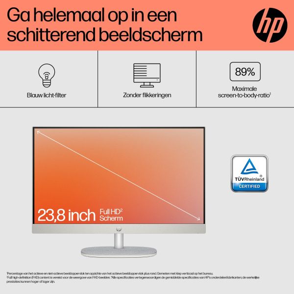 HP 24-cr0050nd AMD Ryzen™ 5 7520U 60,5 cm (23.8") 1920 x 1080 Pixels Alles-in-één-pc 8 GB LPDDR5-SDRAM 512 GB SSD Windows 11 Home Wi-Fi 6 (802.11ax) Zwart (895R0EA#ABH) HP 24-cr0050nd AMD Ryzen™ 5 7520U 60,5 cm (23.8") 1920 x 1080 Pixels Alles-in-één-pc 8 GB LPDDR5-SDRAM 512 GB SSD Windows 11 Home Wi-Fi 6 (802.11ax) Zwart (895R0EA#ABH)