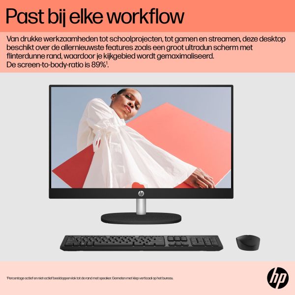 HP 24-cr0050nd AMD Ryzen™ 5 7520U 60,5 cm (23.8") 1920 x 1080 Pixels Alles-in-één-pc 8 GB LPDDR5-SDRAM 512 GB SSD Windows 11 Home Wi-Fi 6 (802.11ax) Zwart (895R0EA#ABH) HP 24-cr0050nd AMD Ryzen™ 5 7520U 60,5 cm (23.8") 1920 x 1080 Pixels Alles-in-één-pc 8 GB LPDDR5-SDRAM 512 GB SSD Windows 11 Home Wi-Fi 6 (802.11ax) Zwart (895R0EA#ABH)