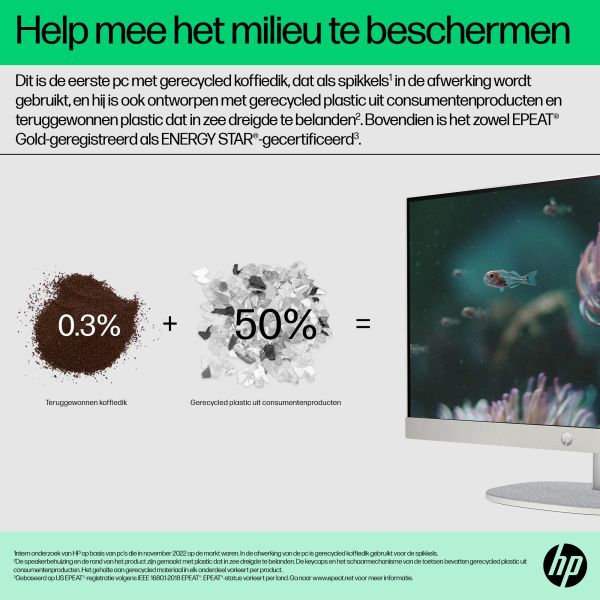 HP 24-cr0055nd Intel® Core™ i5 i5-1335U 60,5 cm (23.8") 1920 x 1080 Pixels Alles-in-één-pc 8 GB DDR4-SDRAM 512 GB SSD Windows 11 Home Wi-Fi 6 (802.11ax) Zwart (895R1EA#ABH) HP 24-cr0055nd Intel® Core™ i5 i5-1335U 60,5 cm (23.8") 1920 x 1080 Pixels Alles-in-één-pc 8 GB DDR4-SDRAM 512 GB SSD Windows 11 Home Wi-Fi 6 (802.11ax) Zwart (895R1EA#ABH)