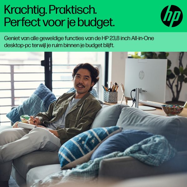 HP 24-cr0055nd Intel® Core™ i5 i5-1335U 60,5 cm (23.8") 1920 x 1080 Pixels Alles-in-één-pc 8 GB DDR4-SDRAM 512 GB SSD Windows 11 Home Wi-Fi 6 (802.11ax) Zwart (895R1EA#ABH) HP 24-cr0055nd Intel® Core™ i5 i5-1335U 60,5 cm (23.8") 1920 x 1080 Pixels Alles-in-één-pc 8 GB DDR4-SDRAM 512 GB SSD Windows 11 Home Wi-Fi 6 (802.11ax) Zwart (895R1EA#ABH)