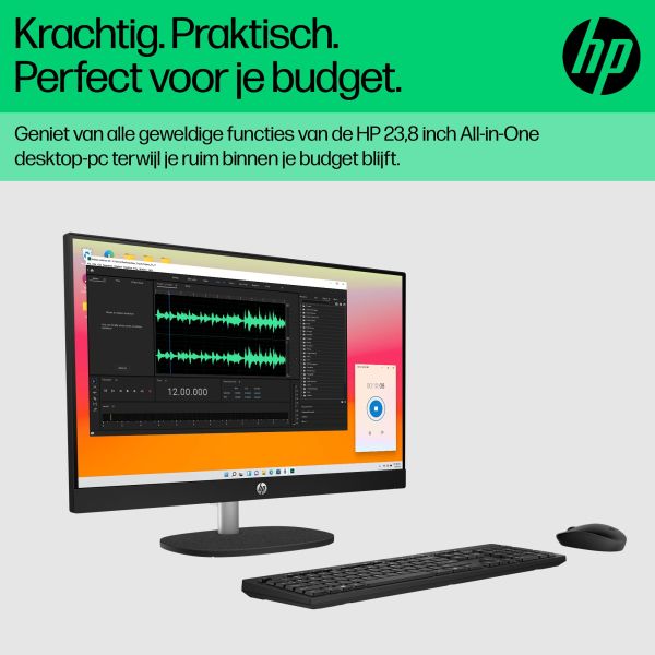 HP 24-cr0055nd Intel® Core™ i5 i5-1335U 60,5 cm (23.8") 1920 x 1080 Pixels Alles-in-één-pc 8 GB DDR4-SDRAM 512 GB SSD Windows 11 Home Wi-Fi 6 (802.11ax) Zwart (895R1EA#ABH) HP 24-cr0055nd Intel® Core™ i5 i5-1335U 60,5 cm (23.8") 1920 x 1080 Pixels Alles-in-één-pc 8 GB DDR4-SDRAM 512 GB SSD Windows 11 Home Wi-Fi 6 (802.11ax) Zwart (895R1EA#ABH)