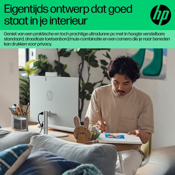 HP 24-cr0055nd Intel® Core™ i5 i5-1335U 60,5 cm (23.8") 1920 x 1080 Pixels Alles-in-één-pc 8 GB DDR4-SDRAM 512 GB SSD Windows 11 Home Wi-Fi 6 (802.11ax) Zwart (895R1EA#ABH) HP 24-cr0055nd Intel® Core™ i5 i5-1335U 60,5 cm (23.8") 1920 x 1080 Pixels Alles-in-één-pc 8 GB DDR4-SDRAM 512 GB SSD Windows 11 Home Wi-Fi 6 (802.11ax) Zwart (895R1EA#ABH)