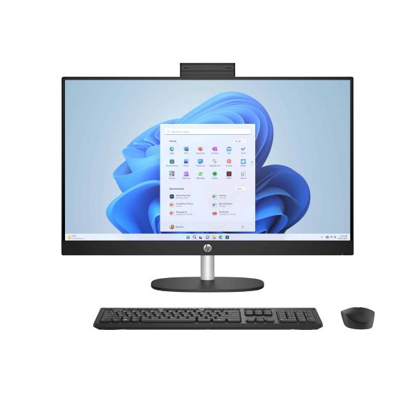 HP All-in-One 27-cr0054nd Intel Core i5-1334U 27inch FHD AG 16GB DDR4 512GB PCIe NVMe SSD W11H Jet Black Intel® Core™ i5 i5-1335U 68,6 cm (27") 1920 x 1080 Pixels DDR4-SDRAM Windows 11 Home Wi-Fi 6 (802.11ax) Zwart (D18D2EA#ABH)