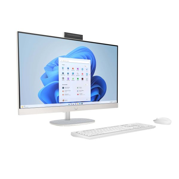 HP All-in-One 27-cr0071nd Intel Core i7-1355U 27inch FHD AG 16GB DDR4 512GB PCIe NVMe SSD W11H Shell White Intel® Core™ i7 68,6 cm (27") 1920 x 1080 Pixels DDR4-SDRAM Windows 11 Home Wi-Fi 6 (802.11ax) Wit (D18D3EA#ABH)