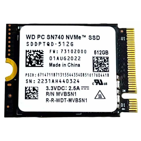Dell 512GB M.2 2230 PCIe NVMe (3P0KH)