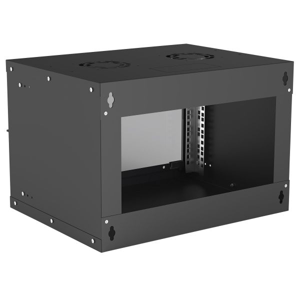 Intellinet 19" netwerkkast wand (basic), 6U, 400 mm diep, zwart, bouwpakket, max. 50 kg, bruikbare diepte 340 mm, glazen deur, montagemateriaal niet inbegrepen (714143) Intellinet 19" netwerkkast wand (basic), 6U, 400 mm diep, zwart, bouwpakket, max. 50 kg, bruikbare diepte 340 mm, glazen deur, montagemateriaal niet inbegrepen (714143)
