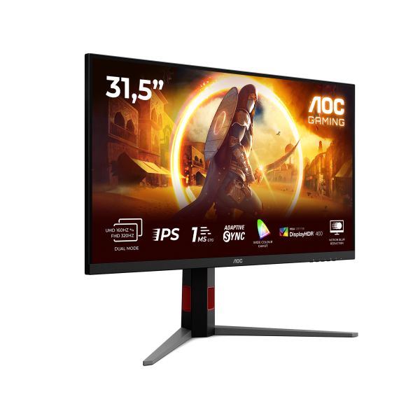 AOC G4 U32G4U computer monitor 80 cm (31.5") 3840 x 2160 Pixels 4K Ultra HD Zwart, Rood (U32G4U)