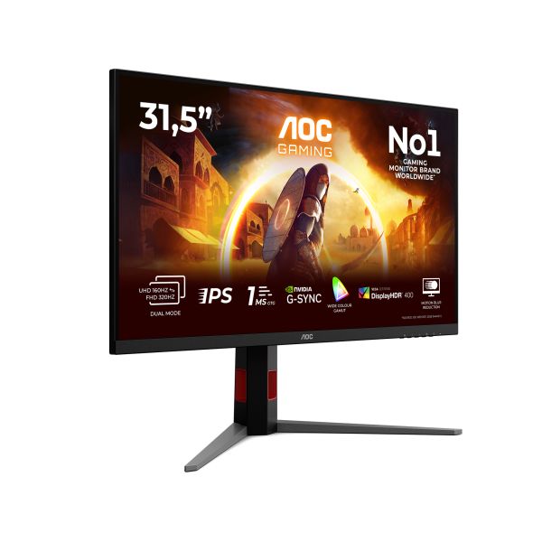 AOC G4 U32G4U computer monitor 80 cm (31.5") 3840 x 2160 Pixels 4K Ultra HD Zwart, Rood