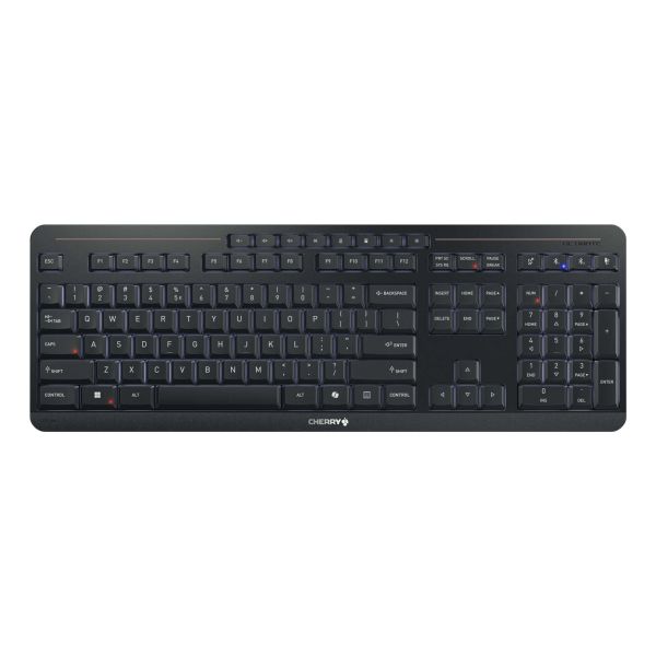 CHERRY Stream keyboard ultimate toetsenbord Thuis/Werk USB + RF Wireless + Bluetooth QWERTY Engels Zwart (JK-8570US-2)