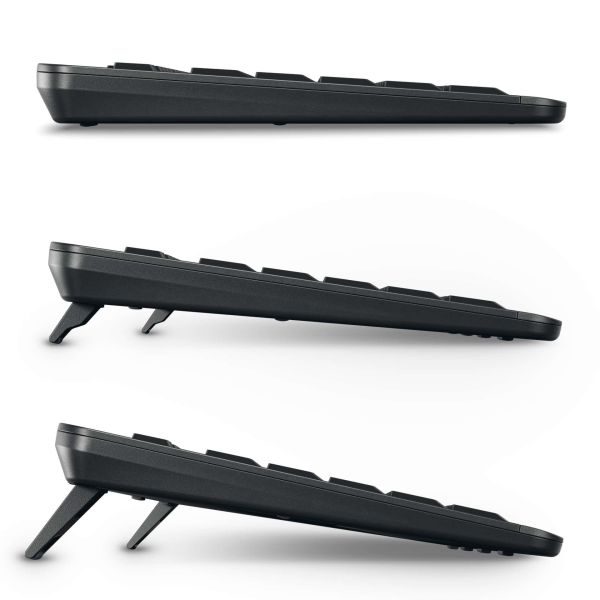 CHERRY Stream keyboard ultimate toetsenbord Thuis/Werk USB + RF Wireless + Bluetooth QWERTY Engels Zwart (JK-8570US-2)