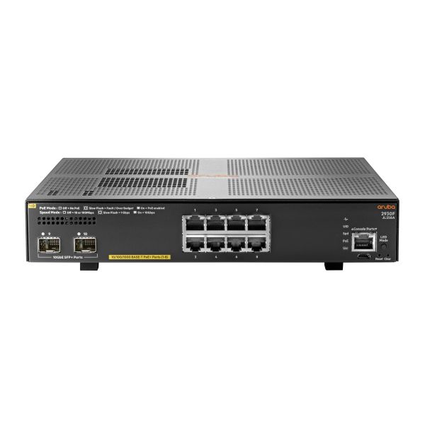 HP Aruba 2930F 8G PoE+ 2SFP+ (JL258A-RFB)