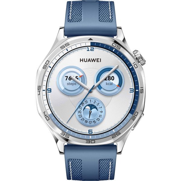 Huawei WATCH GT5 46mm 3,63 cm (1.43") AMOLED Digitaal 466 x 466 Pixels Roestvrijstaal GPS (55020DKH)