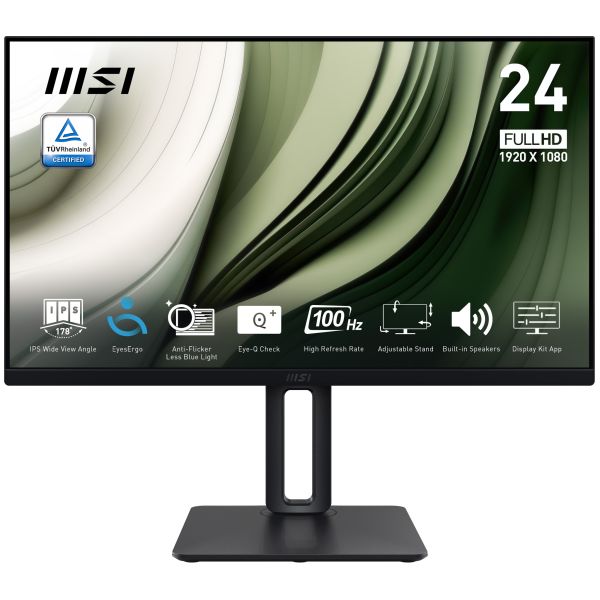 MSI Pro MP245PG computer monitor 60,5 cm (23.8") 1920 x 1080 Pixels Full HD LCD Zwart (9S6-3PC19M-003)