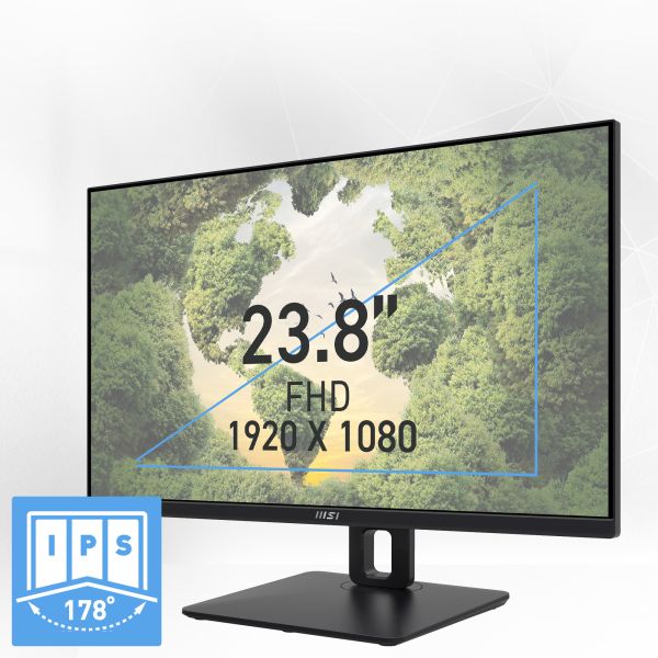 MSI Pro MP245PG computer monitor 60,5 cm (23.8") 1920 x 1080 Pixels Full HD LCD Zwart (9S6-3PC19M-003)