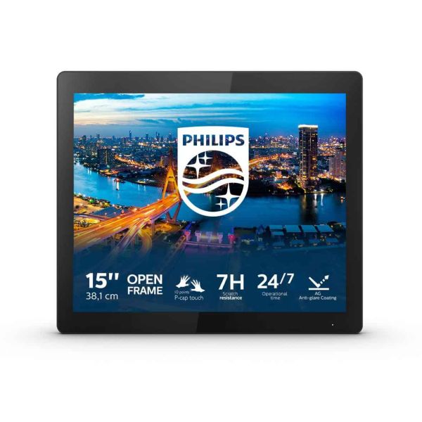Philips B Line 152B1TFL/00 computer monitor 38,1 cm (15") 1024 x 768 Pixels LED Touchscreen Zwart (152B1TFL/00) Philips B Line 152B1TFL/00 computer monitor 38,1 cm (15") 1024 x 768 Pixels LED Touchscreen Zwart (152B1TFL/00)