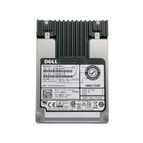 Dell 960GB SAS SSD 2.5" 12Gbps (MWGK7-RFB)