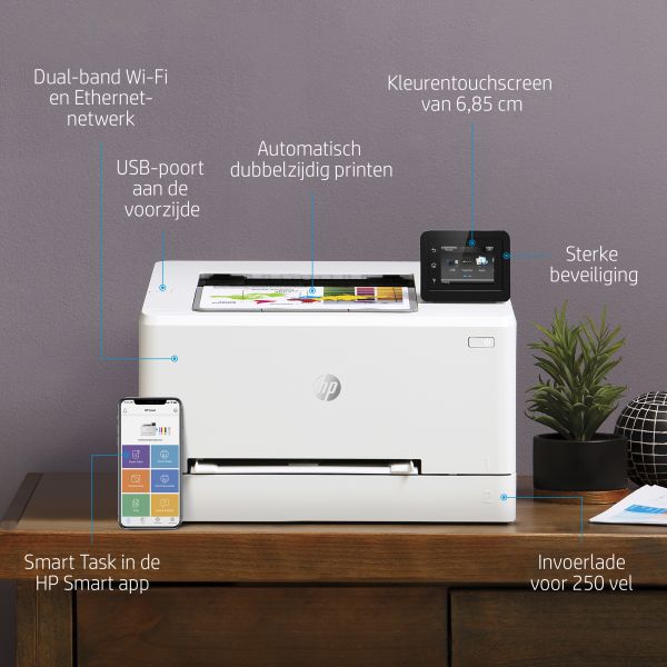 HP Color LaserJet Pro LaserJet Pro M255dw Draadloos Kleur Printer, Dubbelzijdig (7KW64A)