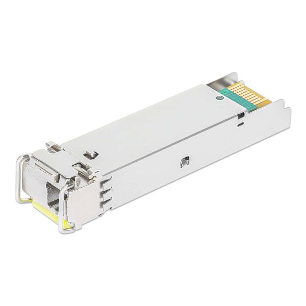 Intellinet Netwerk transceiver Gigabit WDM bi-directionele SFP, 1000Base-BX-D (LC) single-mode, 120 km, BiDi WDM (RX1490/TX1550), MSA-conform, equivalent aan Cisco GLC-BX120-D, 3 jaar garantie (508650) Intellinet Netwerk transceiver Gigabit WDM bi-directionele SFP, 1000Base-BX-D (LC) single-mode, 120 km, BiDi WDM (RX1490/TX1550), MSA-conform, equivalent aan Cisco GLC-BX120-D, 3 jaar garantie (508650)