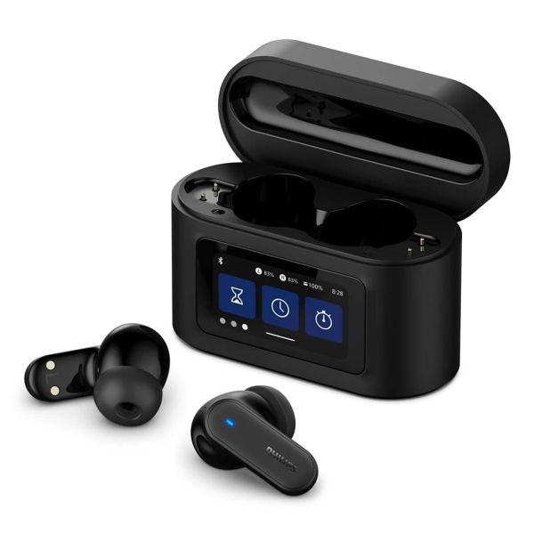 Philips 6000 series TAT6000BK/00 hoofdtelefoon/headset True Wireless Stereo (TWS) In-ear Oproepen/muziek Bluetooth Zwart (TAT6000BK/00)