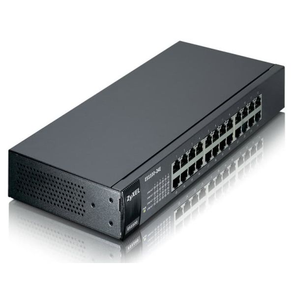 Zyxel ES1100-24E Unmanaged Zwart (ES1100-24E)