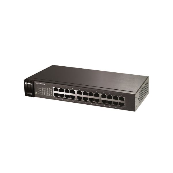 ZyXEL ES1100-24E Switch Unmanaged 24 Poorten (ES1100-24E)