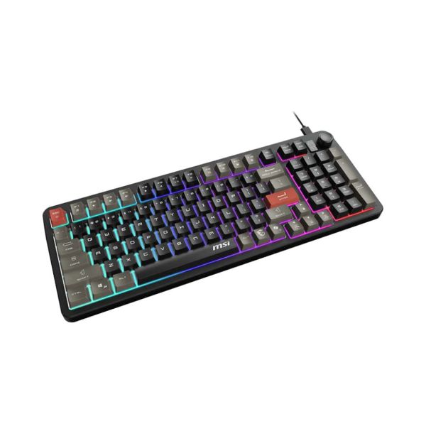 MSI FORGE GK110 toetsenbord Gamen USB QWERTY Amerikaans Engels Zwart (FORGE GK110 US)