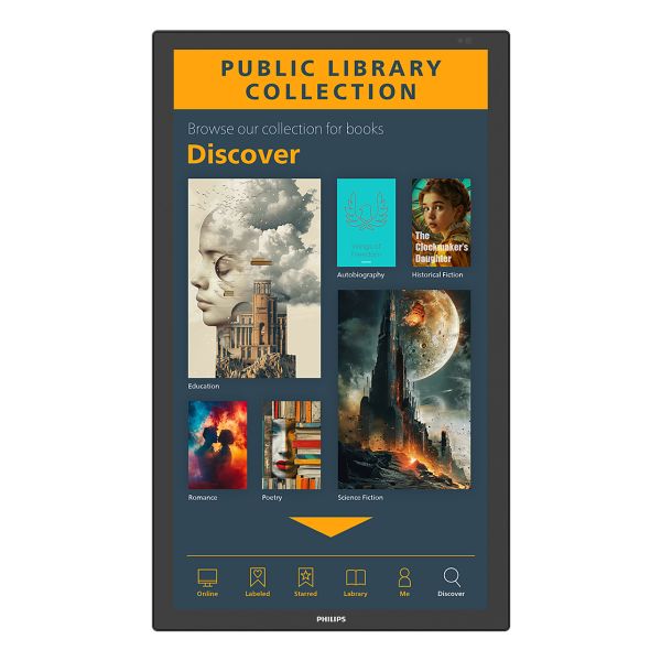 Philips 3000 series 43BDL3751T/00 beeldkrant Interactief flatscreen 108 cm (42.5") LCD Wifi 450 cd/m² 4K Ultra HD Zwart Touchscreen Type processor Android (43BDL3751T/00)