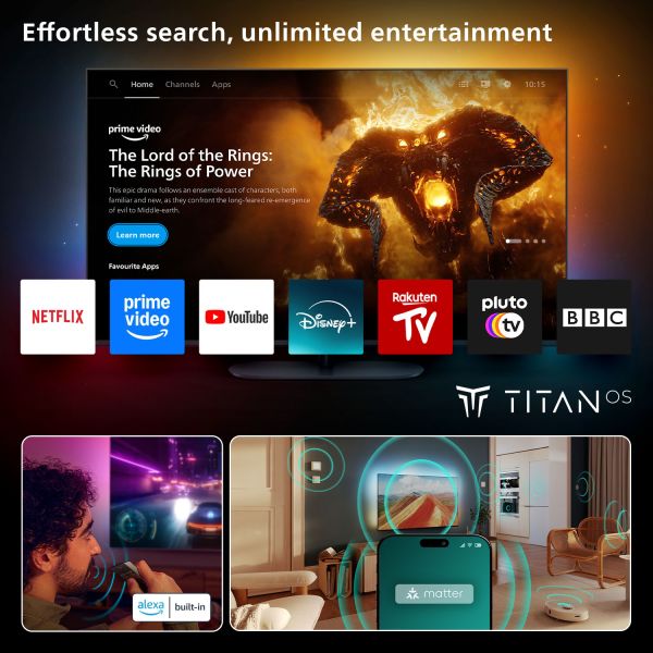 Philips 55OLED76012 139,7 cm (55") 4K Ultra HD Smart TV Wifi Zwart (55OLED760/12) Philips 55OLED76012 139,7 cm (55") 4K Ultra HD Smart TV Wifi Zwart (55OLED760/12)