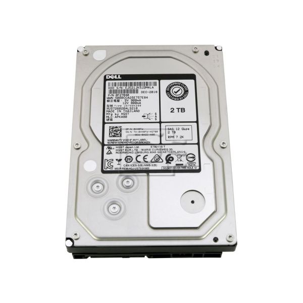 Dell 2TB 7.2K 12G SAS 3.5" HDD Refurbished (VH6FW-RFB)